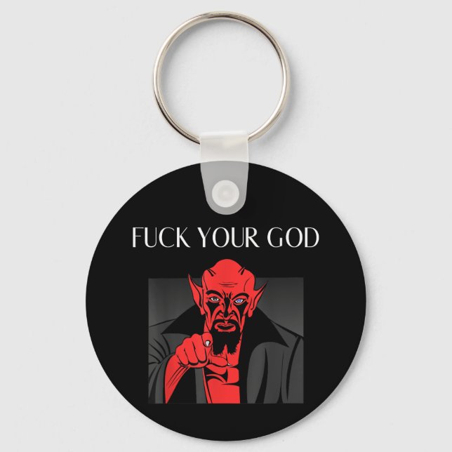 Aist Goat Satan Baphomet GIft Nyckelring (Framsida)