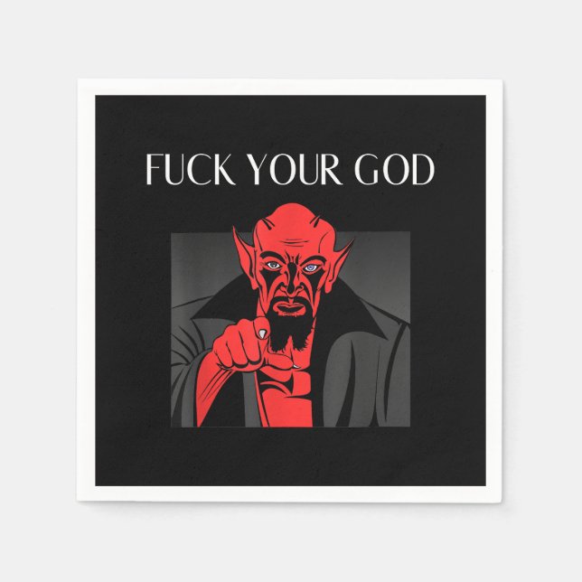 Aist Goat Satan Baphomet GIft Pappersservett (Framsidan)