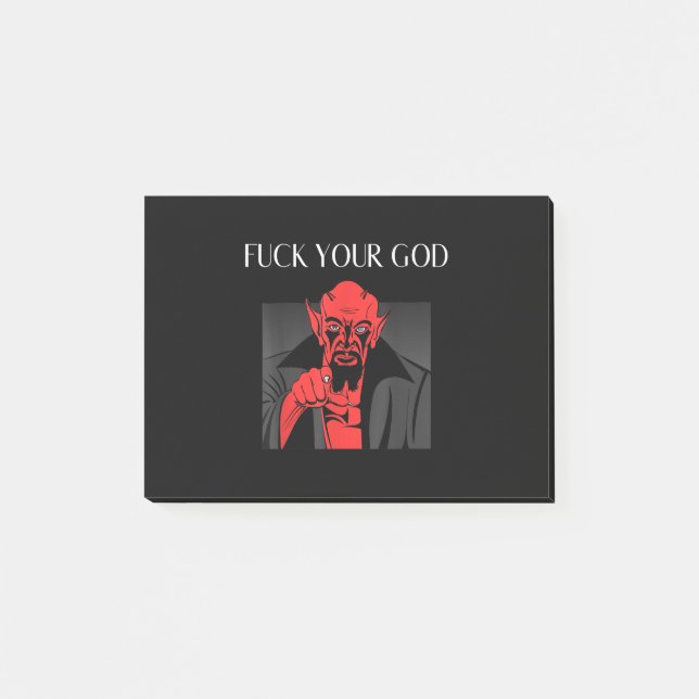 Aist Goat Satan Baphomet GIft Post-it Block (Framsida)
