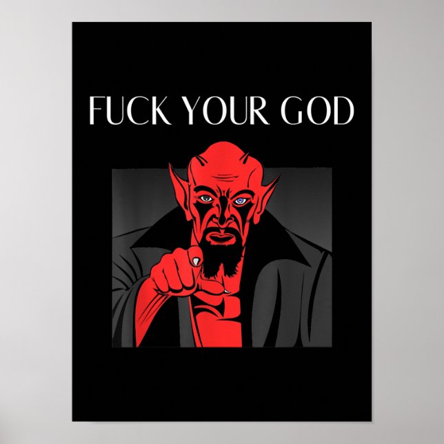 Aist Goat Satan Baphomet GIft Poster (Framsidan)