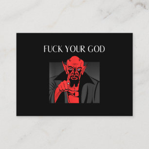 Aist Goat Satan Baphomet GIft Visitkort
