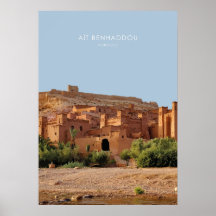 Ait Benhaddou, Marocko Travel Artwork