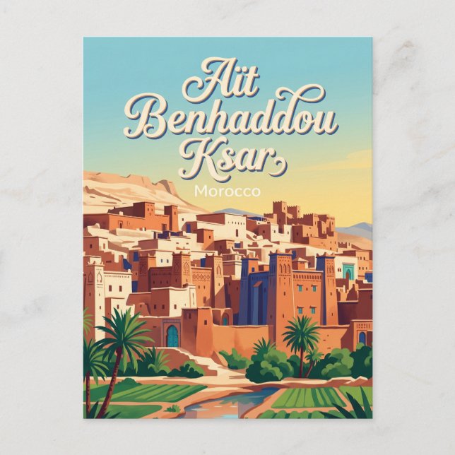 Aït Benhaddou Marocko Vykort (Framsida)