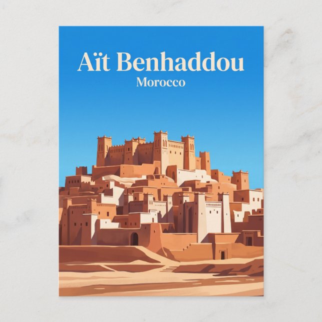 Aït Benhaddou Marocko Vykort (Framsida)