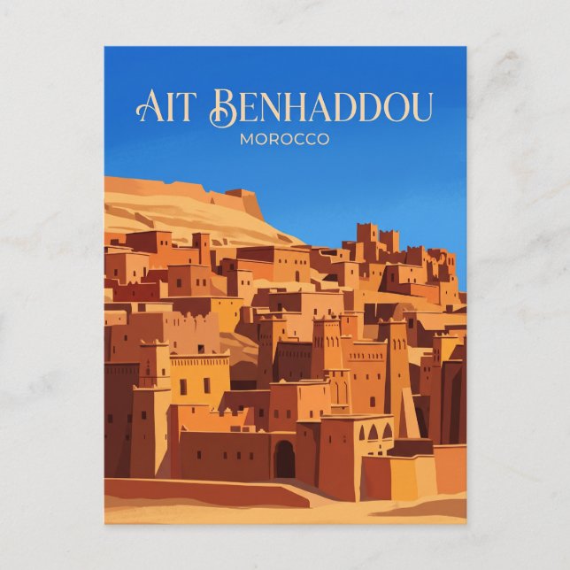 Aït Benhaddou Marocko Vykort (Framsida)