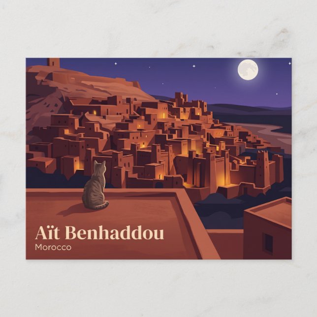 Aït Benhaddou Marocko Vykort (Framsida)