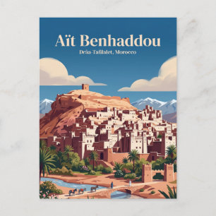 Aït Benhaddou Marocko Vykort