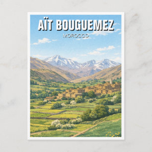 Aït Bouguemez Marocko Resa Vykort
