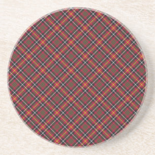 Aitken/designat tryck för Aikens Tartan Underlägg Sandsten