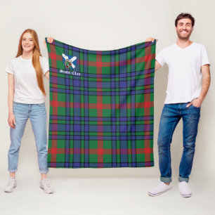 Aiton Ancient Clan Abzeichen Tartan Rutig Fleecefilt