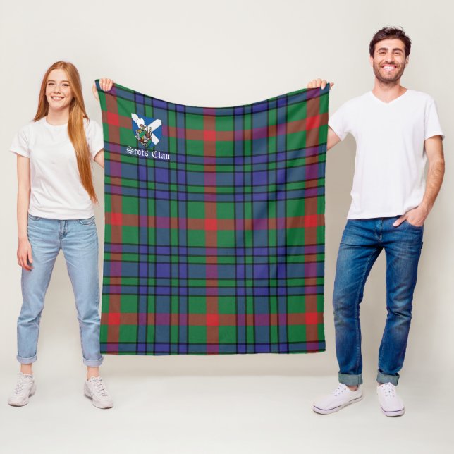Aiton Ancient Clan Abzeichen Tartan Rutig Fleecefilt (På plats)