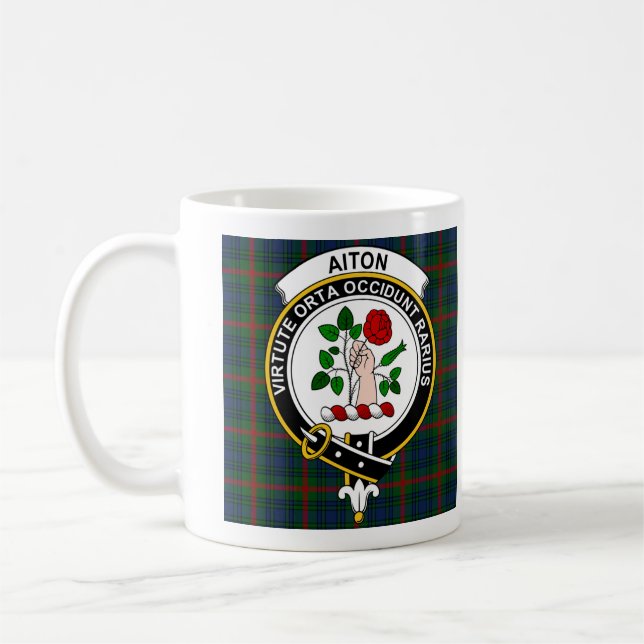 Aiton Klan Badge Coffee Mugg - Storlek 11oz (Vänster)