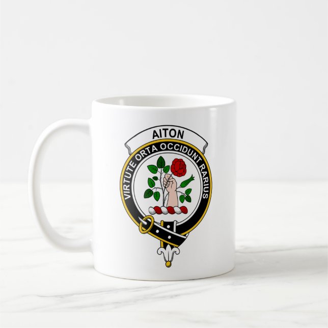 Aiton Tartan Kaffe Mugg - storlek 11oz (Vänster)