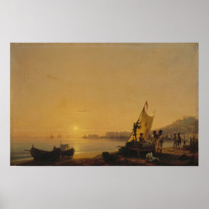 Aivazovskij - Neapelbukten 1900 Poster