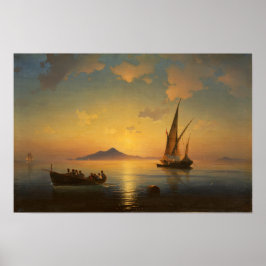 Aivazovsky - Bukt i Neapel Poster