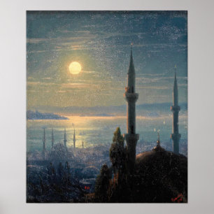 Aivazovsky - Constantinopels syn 1876 Poster