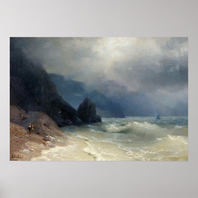 Aivazovsky - Havsstrand Poster (Framsidan)