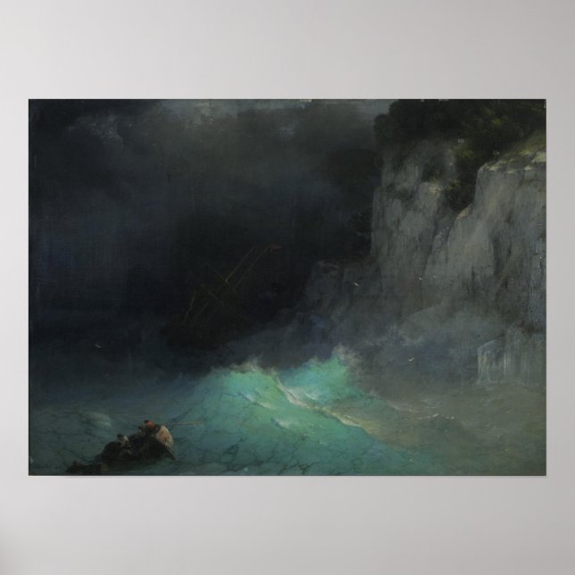 Aivazovsky - I storm 1861 Poster (Framsidan)