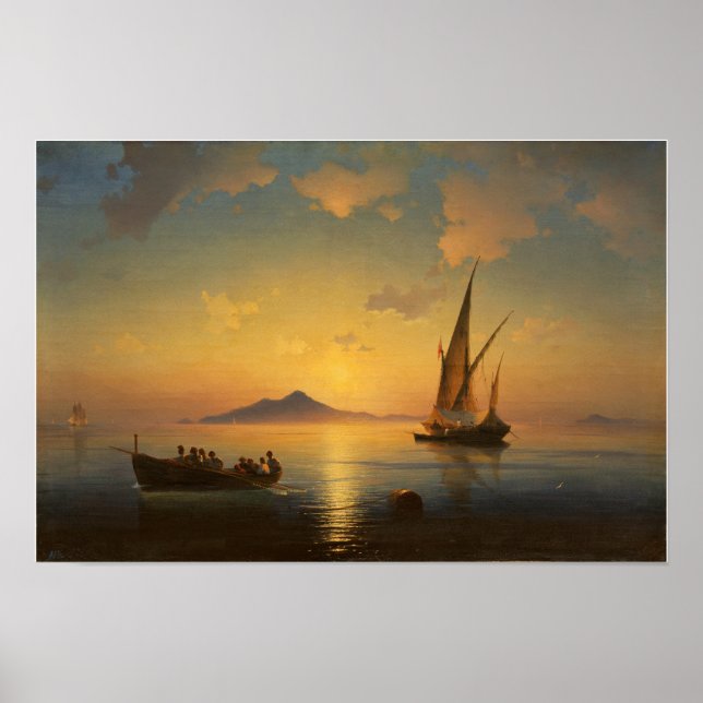 Aivazovsky - Neapelbukten Poster (Framsidan)