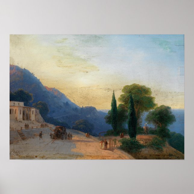 Aivazovsky - Sommardag på Krim Poster (Framsidan)