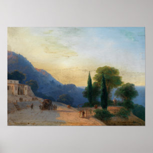 Aivazovsky - sommardagen på Krim Poster