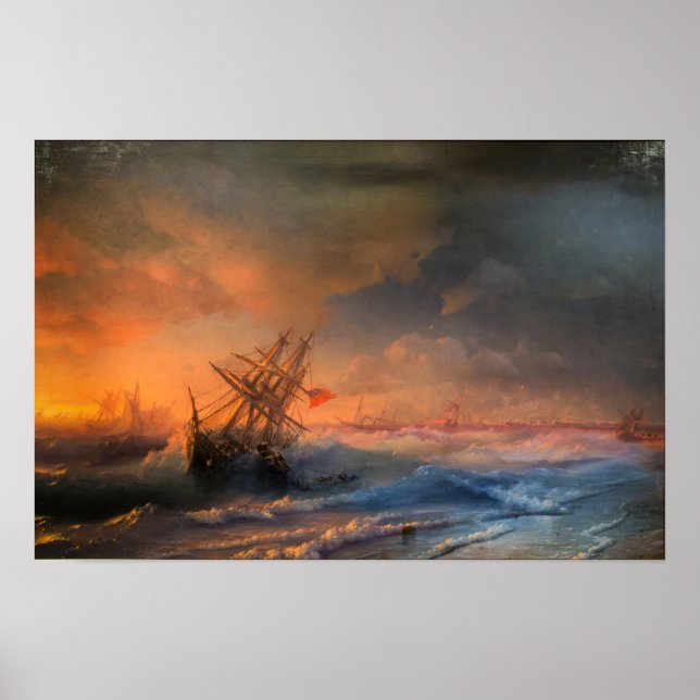 Aivazovsky - Storm Over Evpatoria Poster (Framsidan)