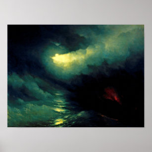 Aivazovsky - Upprättandet av världen Poster