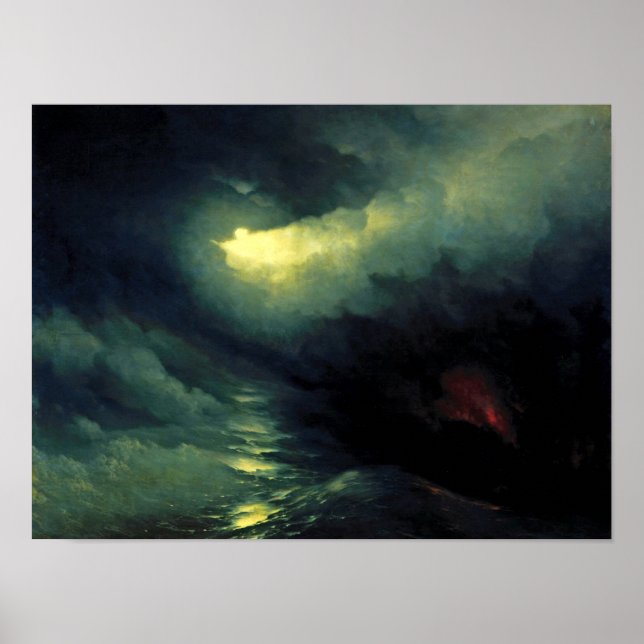 Aivazovsky - Upprättandet av världen Poster (Framsidan)