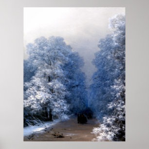 Aivazovsky - vinterlandskap poster