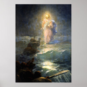 Aivazovsky - Walking på Vatten Poster