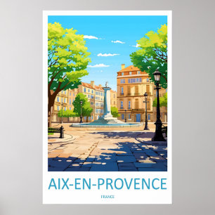 Aix En Provence Vintage Park Skid National Resa Poster