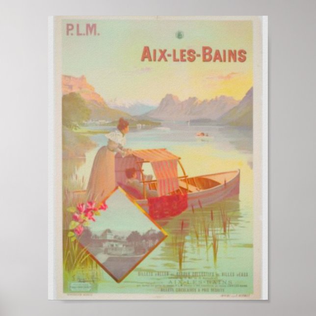 Aix Les Bains Frankrike Poster (Framsidan)