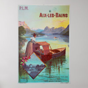 Aix-les-bains,Frankrike,Reseposter Poster