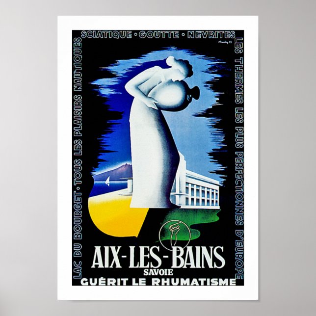 Aix Les Bains ~ Savoie Poster (Framsidan)