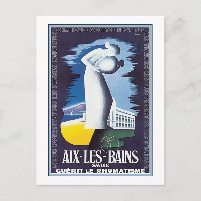 Aix Les Bains Savoie Vykort (Framsida)