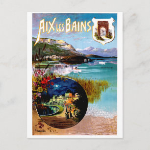 Aix Les Bains Sceneri, Frankrike Vykort