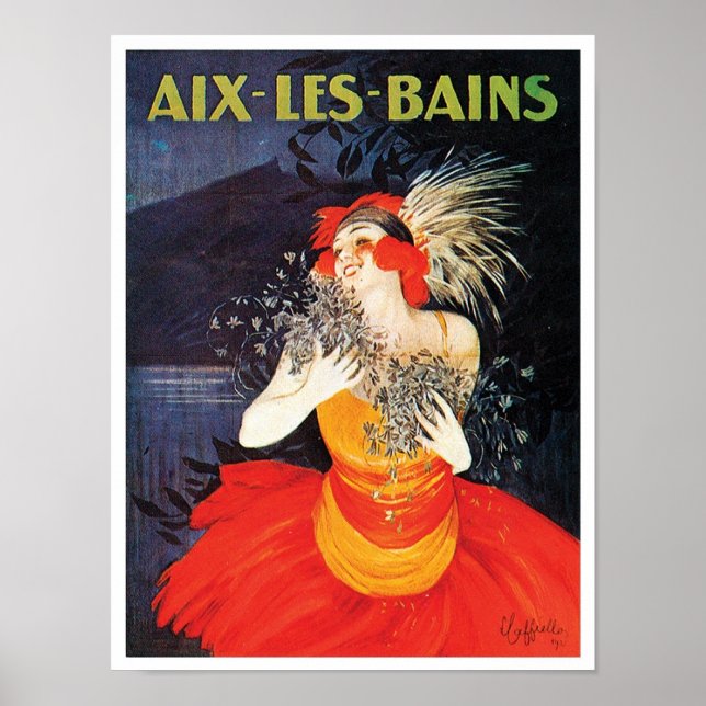 Aix Les Bains Travel Poster (Framsidan)