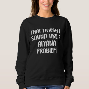 AIYANA Personlig Cute Flower Girls AIYANA Namn T Shirt
