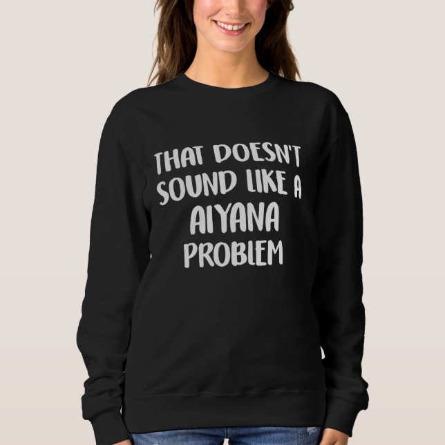 AIYANA Personlig Cute Flower Girls AIYANA Namn T Shirt (Framsida)
