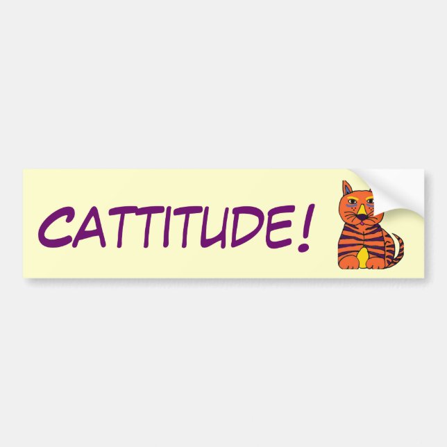 AJ Cattitude! Bildekal (Framsidan)