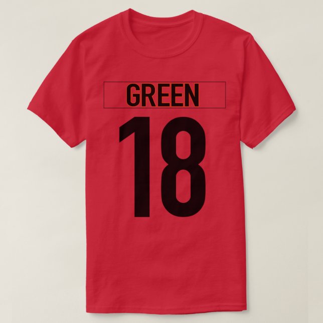 AJ Grönt Bengals T Shirt (Design framsida)