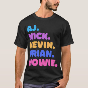 AJ, Nick, Kevin, Brian, Howie T Shirt