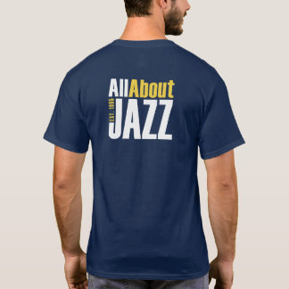 AJ-relaxad passande logotyp fram och bak T Shirt