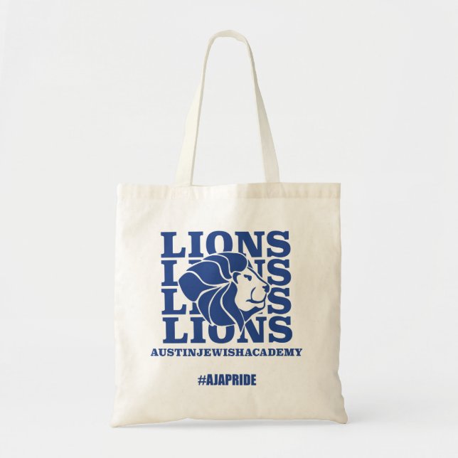 AJA Lions Tote Handväska Tygkasse (Framsidan)