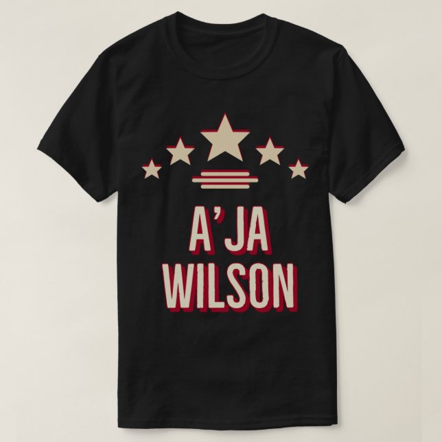 aja Wilson las vegas ess T Shirt (Design framsida)