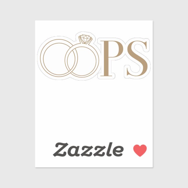 AJABAJ!  Skilsmässa Sällskapsfest Klistermärken (Ark)