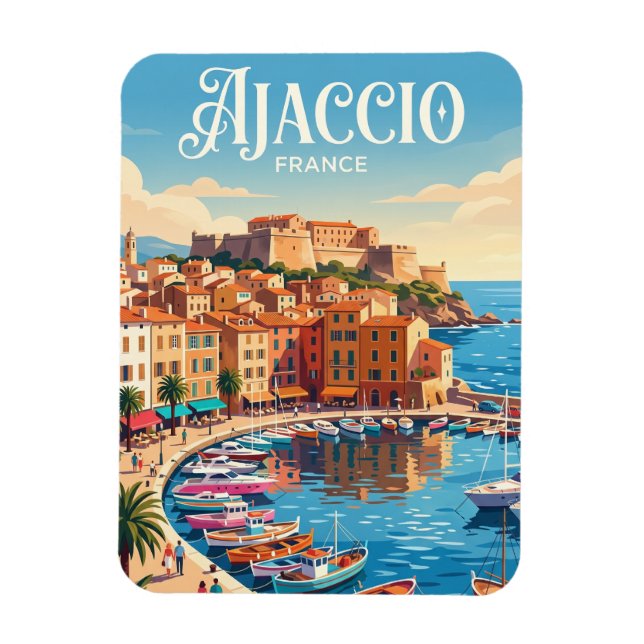 Ajaccio Frankrike Magnet (Vertikal)