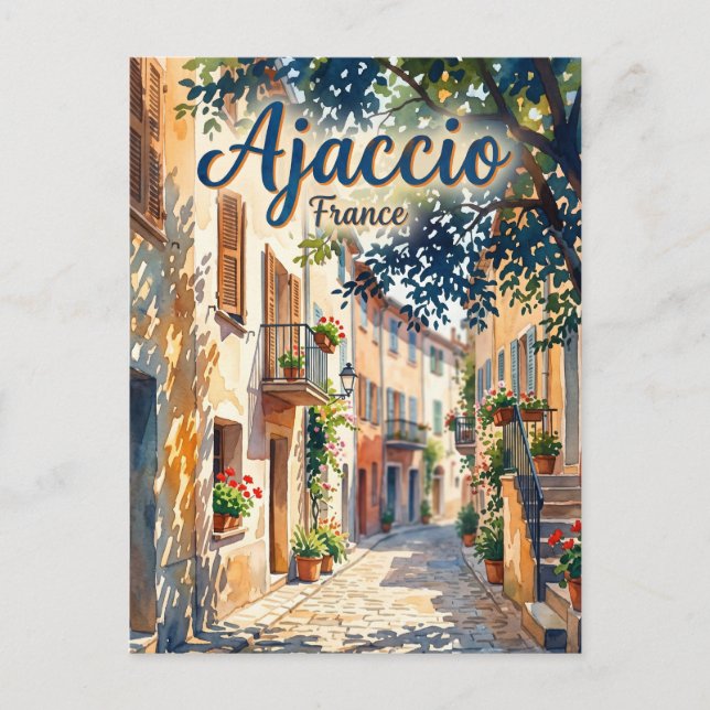 Ajaccio Frankrike Vykort (Framsida)