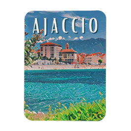 Ajaccio Photo Vintage Magnet