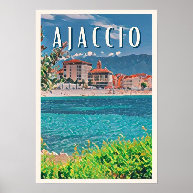 Ajaccio Photo Vintage Poster (Framsidan)